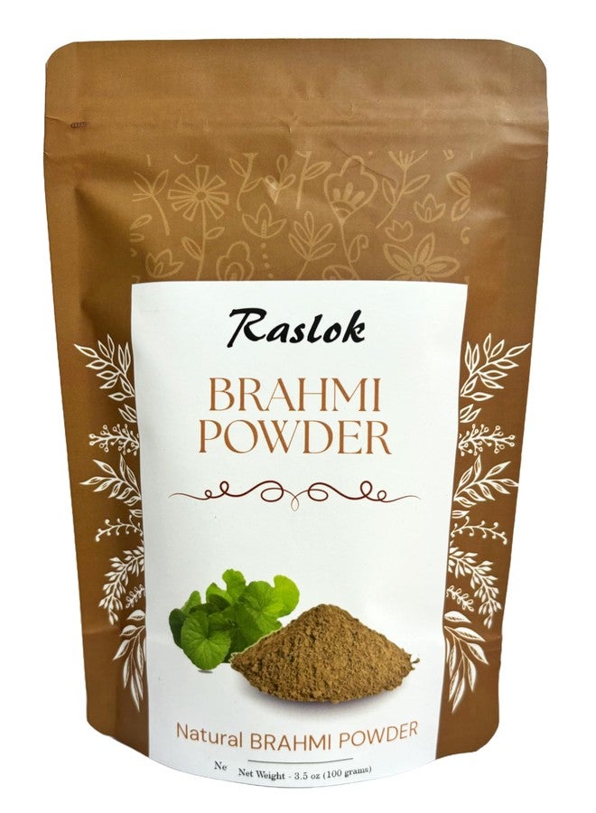 Raslok Pure Brahmi Powder | Bacopa Powder | Promotes Hair Growth (3.52 oz.) - Image 1